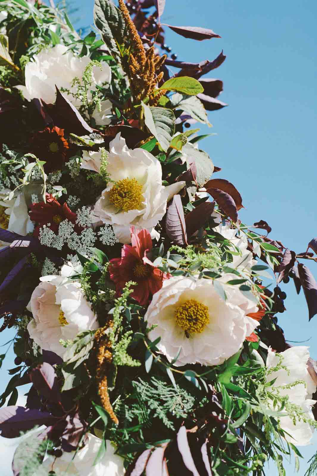 Wedding flower arch