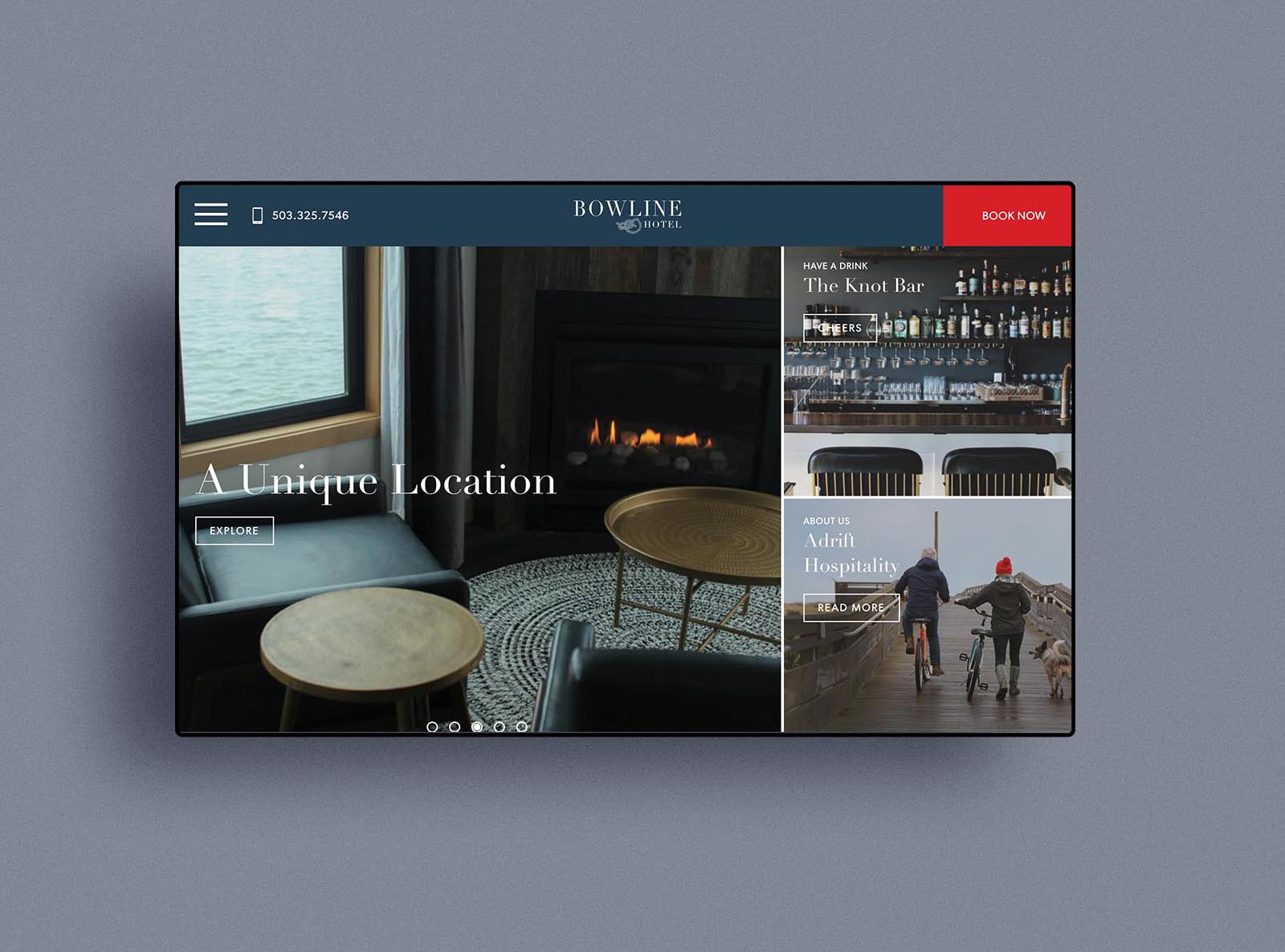 bowline hotel web design