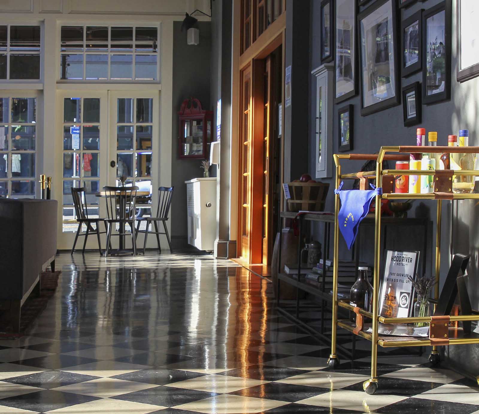 hood river hotel branded lobby