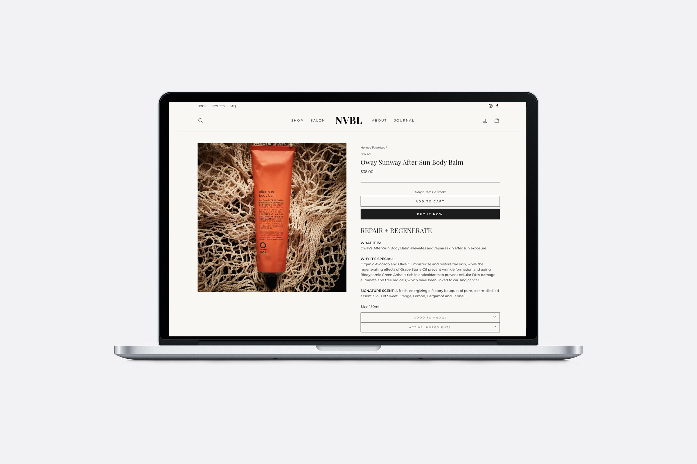 nvbl web design product