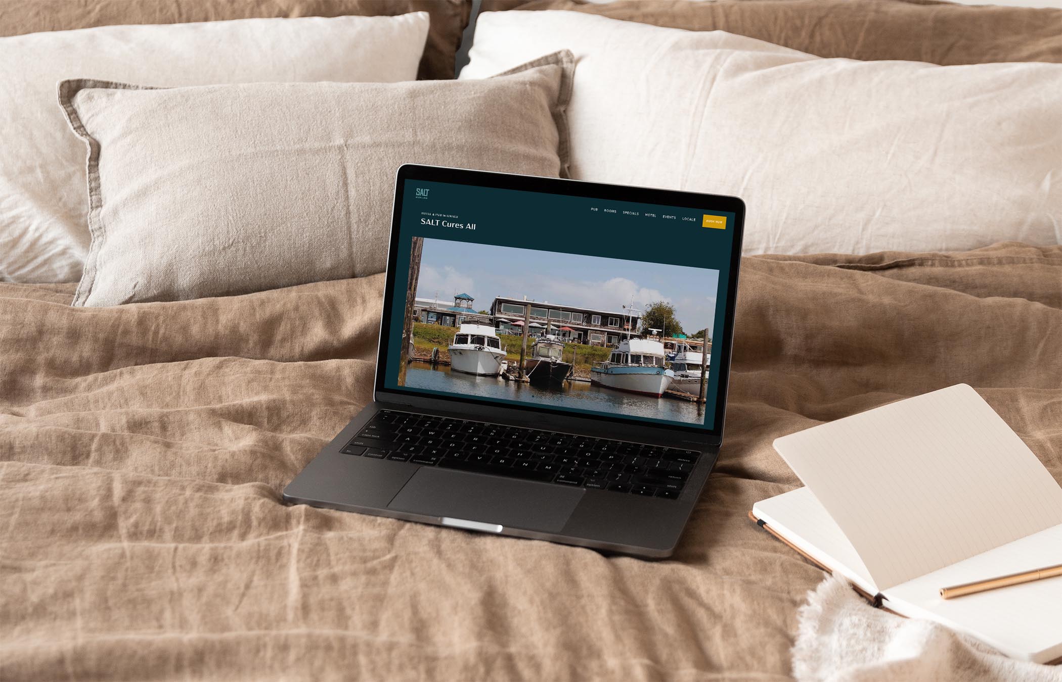 squarespace website for salt hotel harbor view