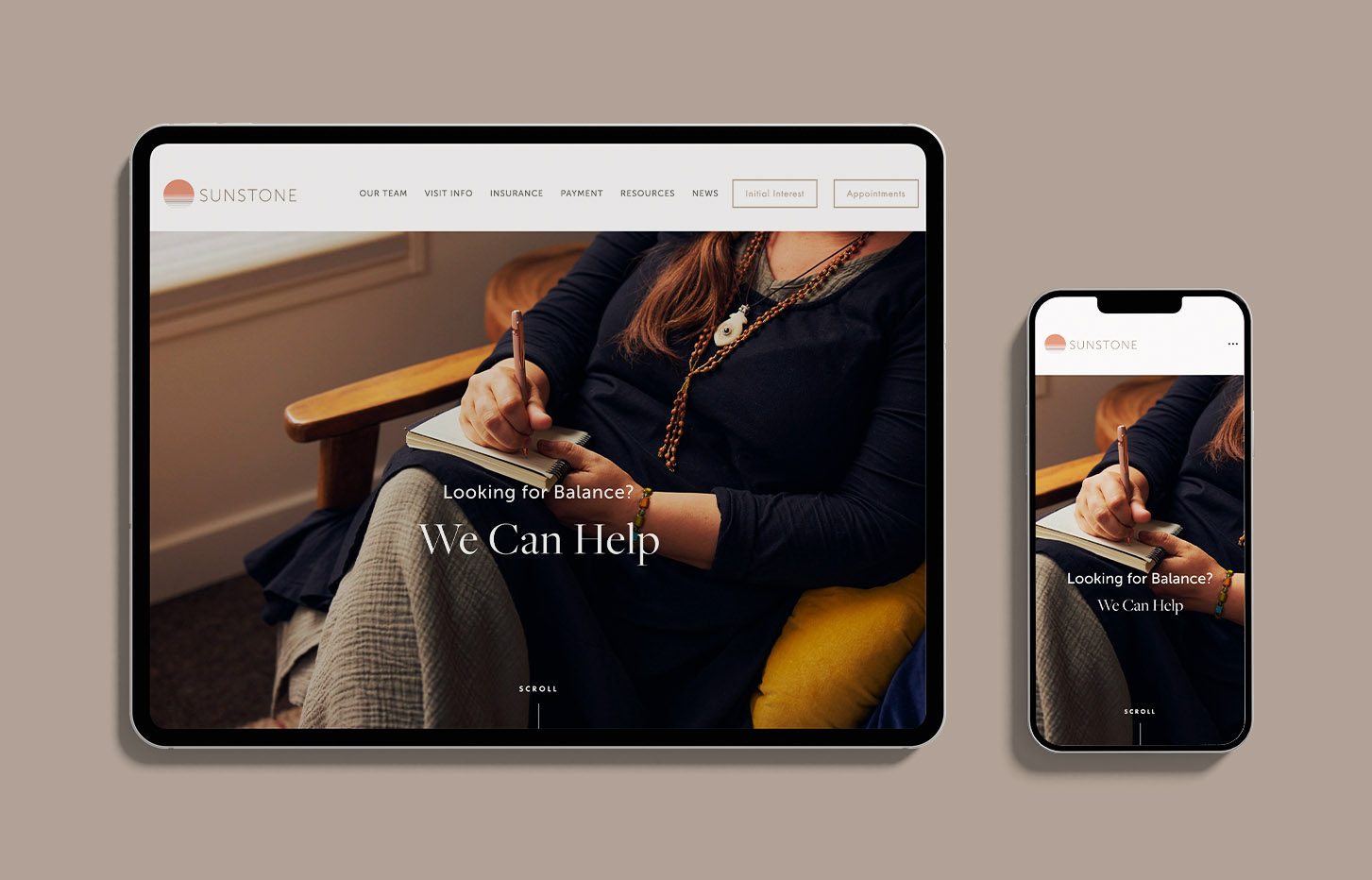 Squarespace web design for a Portland mental health clinic