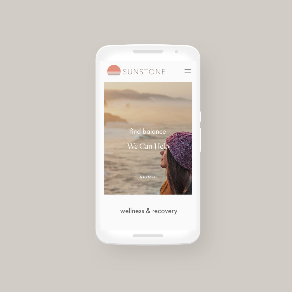 Sunstone mobile web design