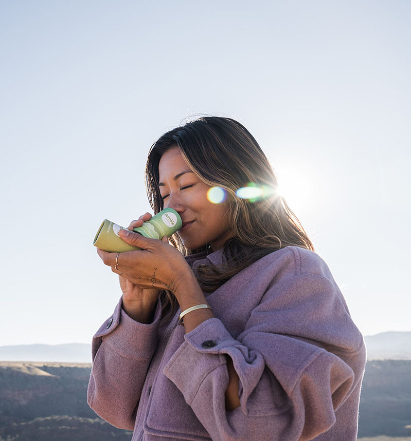 woman smelling humble brands